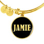Jamie v02 - 18k Gold Finished Bangle Bracelet