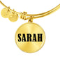 Sarah v01 - 18k Gold Finished Bangle Bracelet