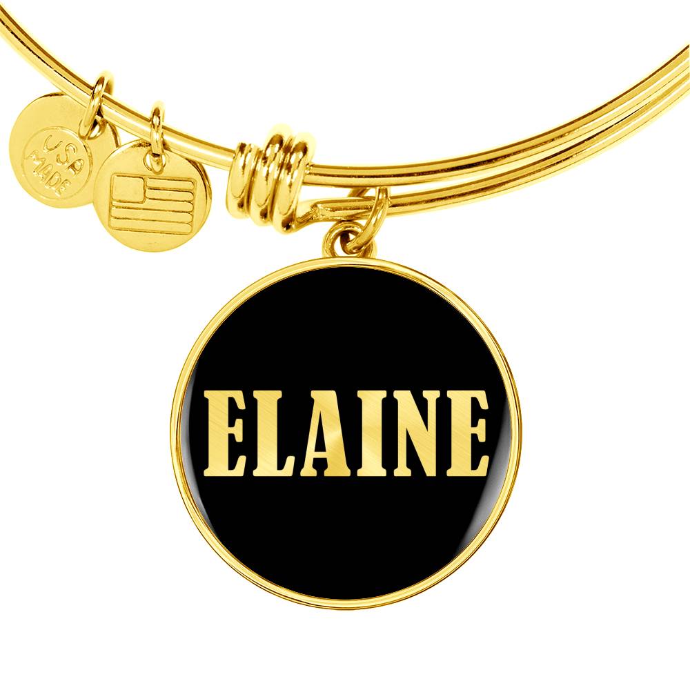Elaine v02 - 18k Gold Finished Bangle Bracelet