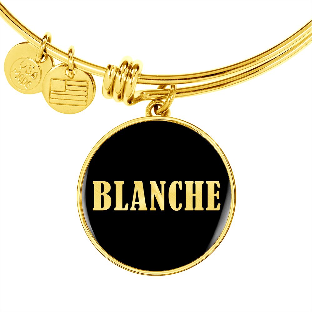 Blanche v02 - 18k Gold Finished Bangle Bracelet