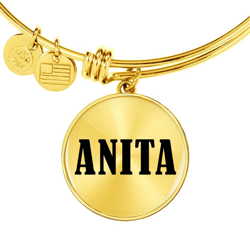 Anita v01 - 18k Gold Finished Bangle Bracelet