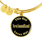Newfoundland v2 - 18k Gold Finished Bangle Bracelet