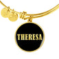 Theresa v02 - 18k Gold Finished Bangle Bracelet