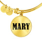 Mary v01 - 18k Gold Finished Bangle Bracelet
