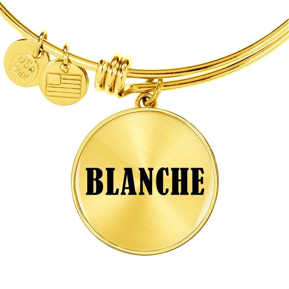 Blanche v01 - 18k Gold Finished Bangle Bracelet