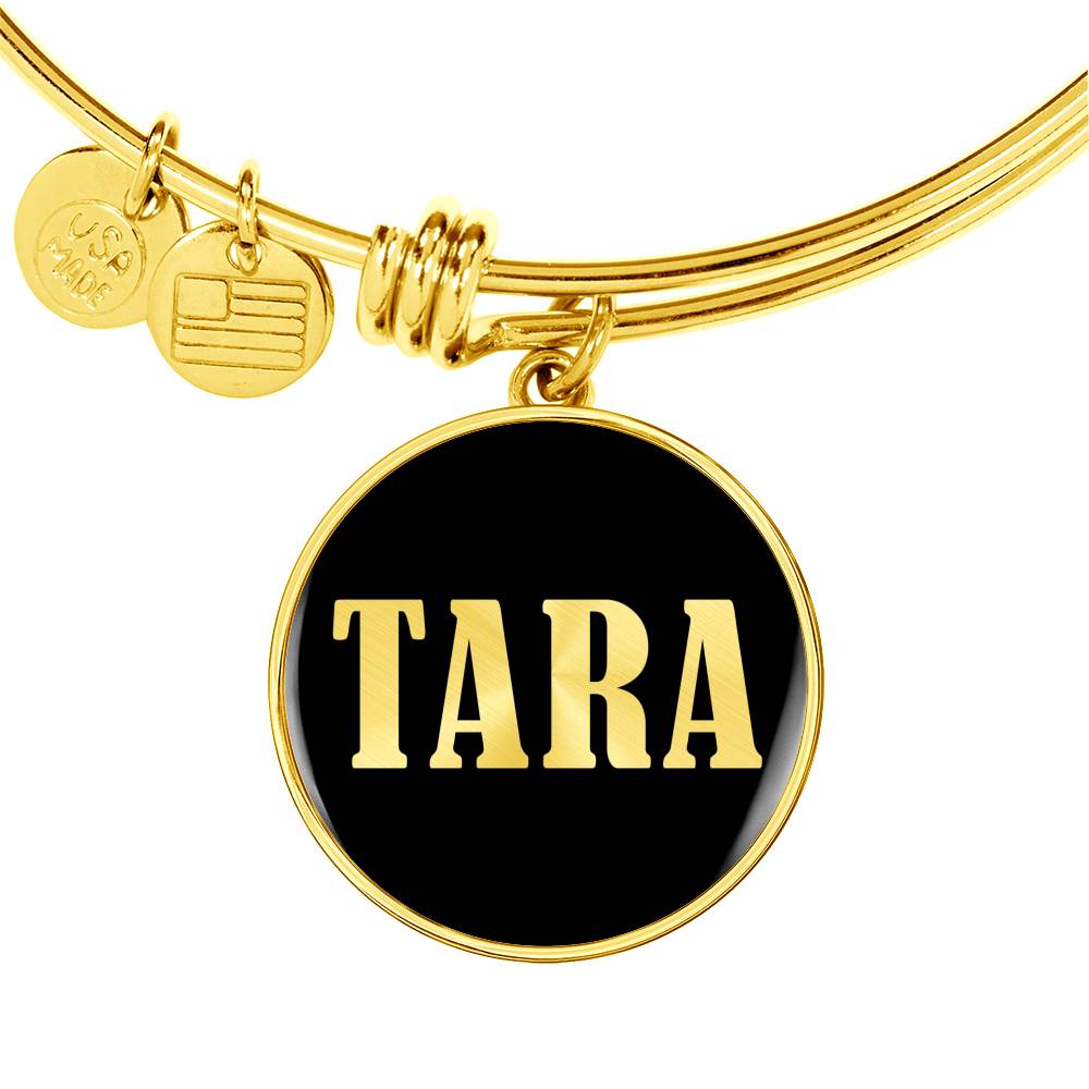 Tara v02 - 18k Gold Finished Bangle Bracelet