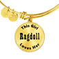 Ragdoll v2 - 18k Gold Finished Bangle Bracelet
