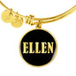 Ellen v02 - 18k Gold Finished Bangle Bracelet