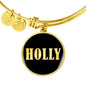 Holly v02 - 18k Gold Finished Bangle Bracelet