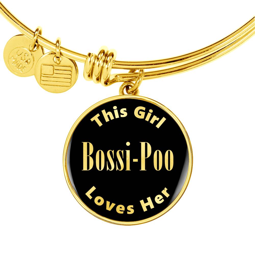 Bossi-Poo v2 - 18k Gold Finished Bangle Bracelet
