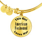 American Foxhound - 18k Gold Finished Bangle Bracelet