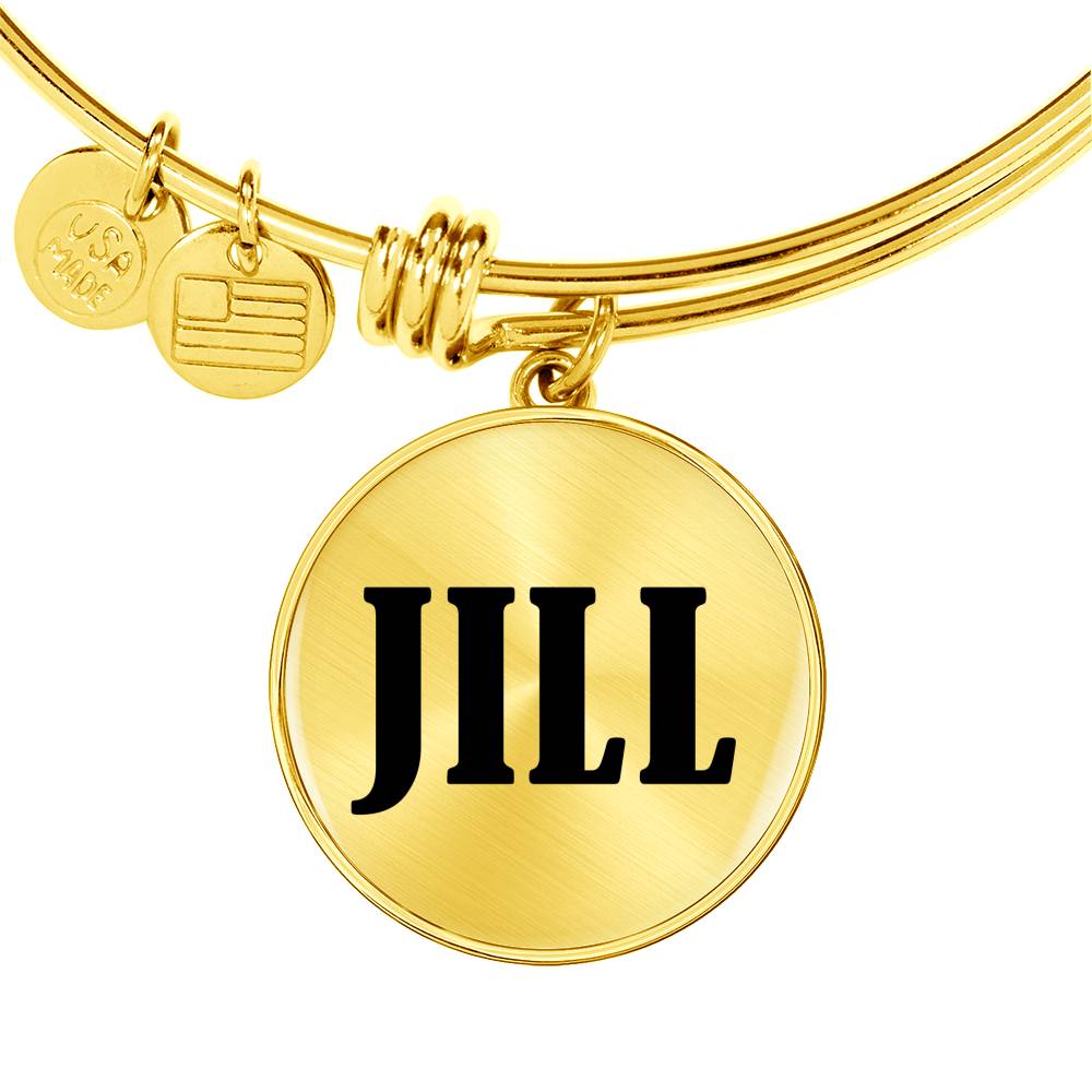 Jill v01 - 18k Gold Finished Bangle Bracelet