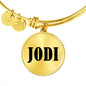 Jodi v01 - 18k Gold Finished Bangle Bracelet