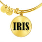 Iris v01 - 18k Gold Finished Bangle Bracelet