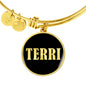 Terri v02 - 18k Gold Finished Bangle Bracelet