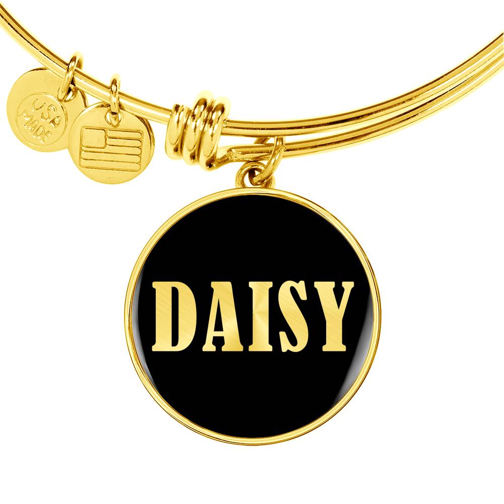 Daisy v02 - 18k Gold Finished Bangle Bracelet