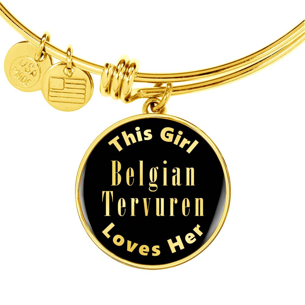 Belgian Tervuren v2 - 18k Gold Finished Bangle Bracelet