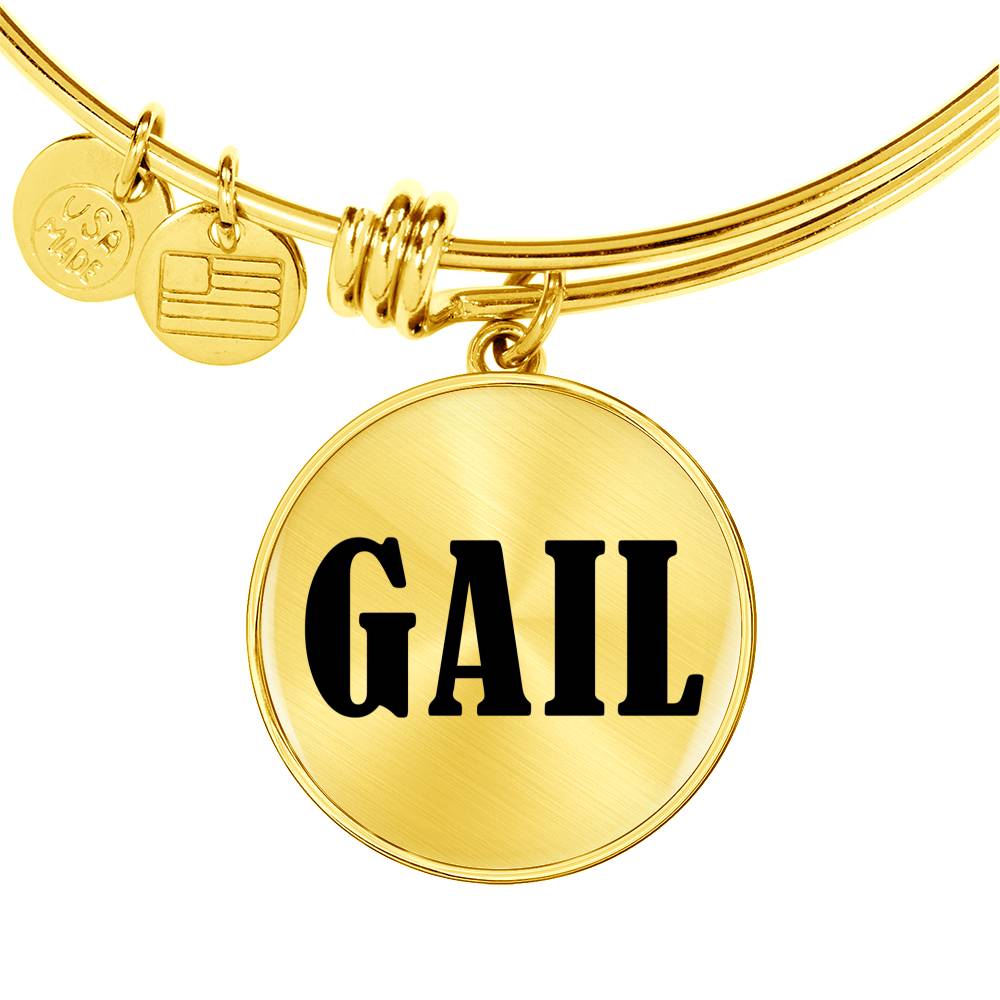 Gail v01 - 18k Gold Finished Bangle Bracelet