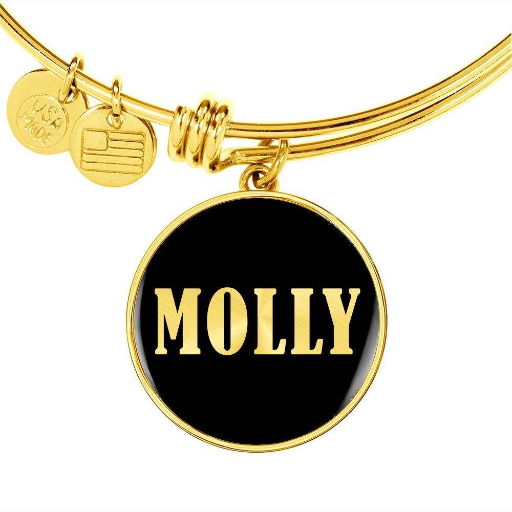 Molly v02 - 18k Gold Finished Bangle Bracelet