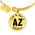 Heart In Arizona v01 - 18k Gold Finished Bangle Bracelet
