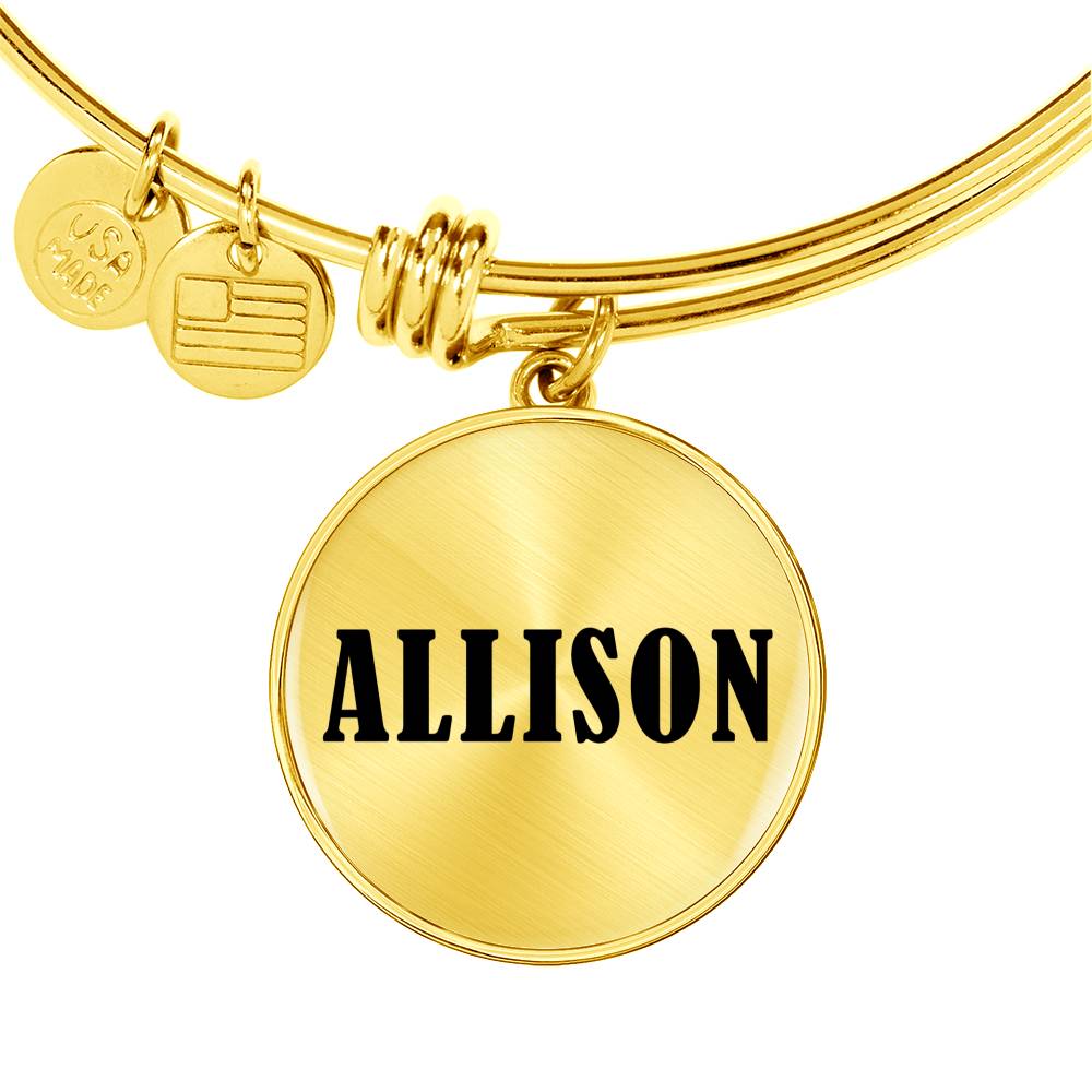 Allison v01 - 18k Gold Finished Bangle Bracelet