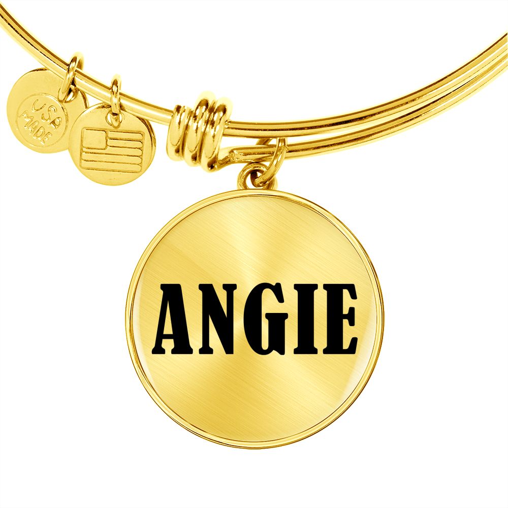 Angie v01 - 18k Gold Finished Bangle Bracelet