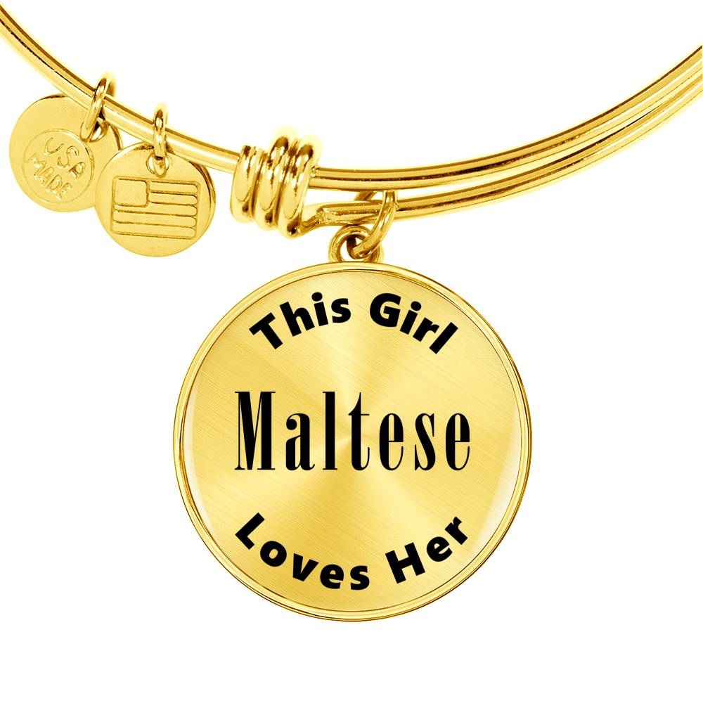 Maltese v2 - 18k Gold Finished Bangle Bracelet
