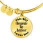 Chesapeake Bay Retriever - 18k Gold Finished Bangle Bracelet