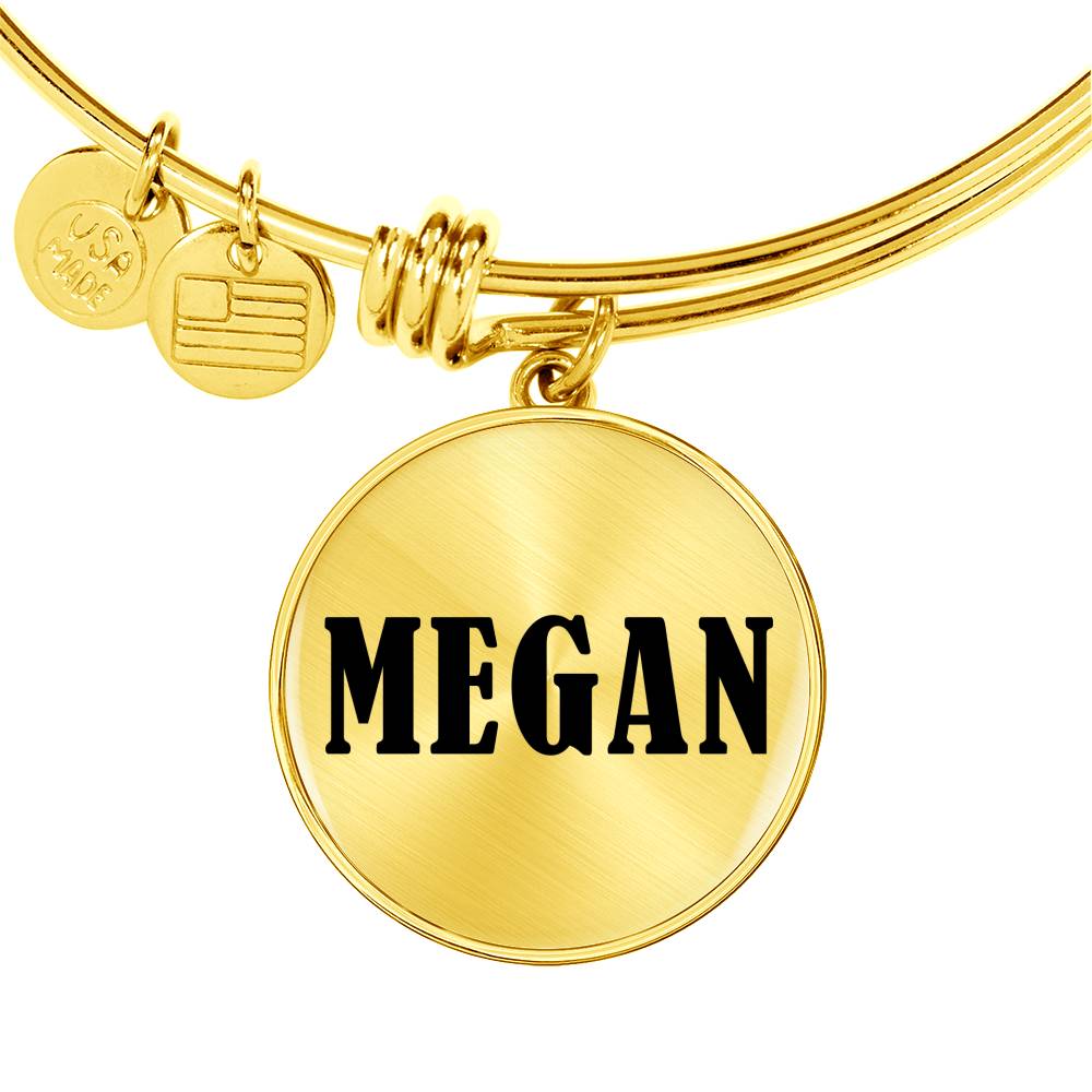 Megan v01 - 18k Gold Finished Bangle Bracelet