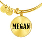 Megan v01 - 18k Gold Finished Bangle Bracelet