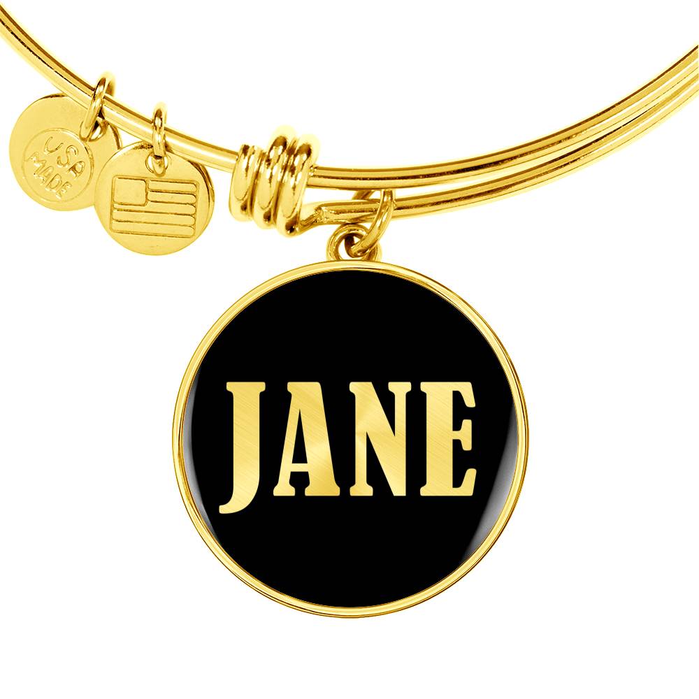Jane v02 - 18k Gold Finished Bangle Bracelet