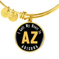 Heart In Arizona - 18k Gold Finished Bangle Bracelet