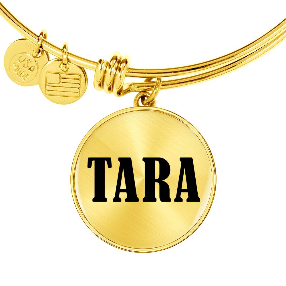 Tara v01 - 18k Gold Finished Bangle Bracelet