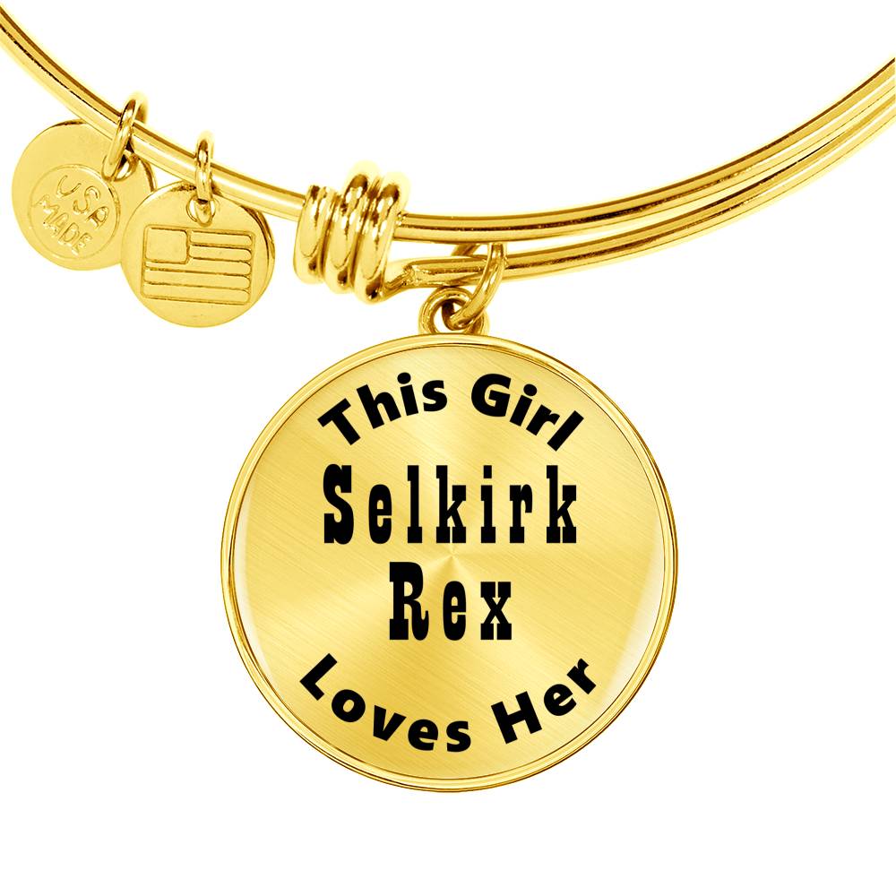 Selkirk Rex - 18k Gold Finished Bangle Bracelet
