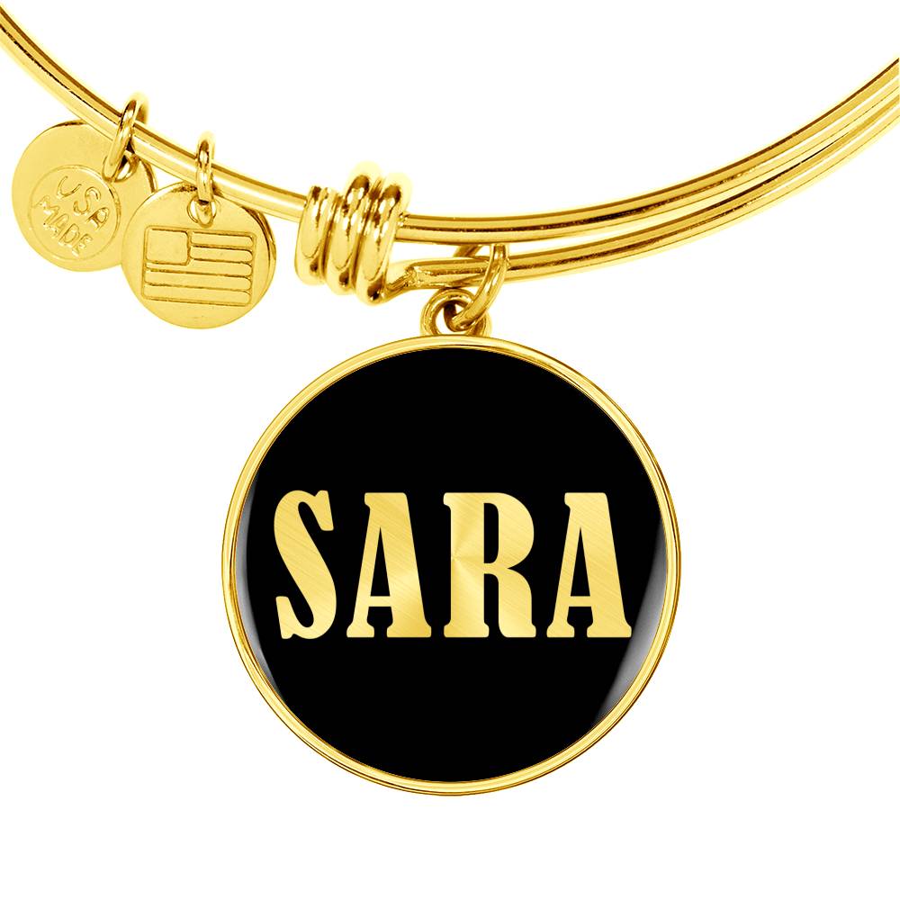 Sara v02 - 18k Gold Finished Bangle Bracelet