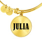 Julia v01 - 18k Gold Finished Bangle Bracelet