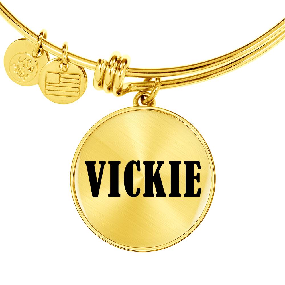 Vickie v01 - 18k Gold Finished Bangle Bracelet