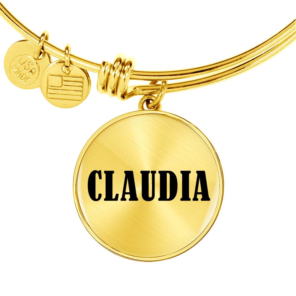 Claudia v01 - 18k Gold Finished Bangle Bracelet