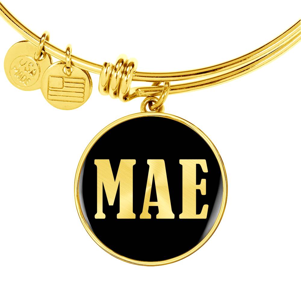 Mae v02 - 18k Gold Finished Bangle Bracelet