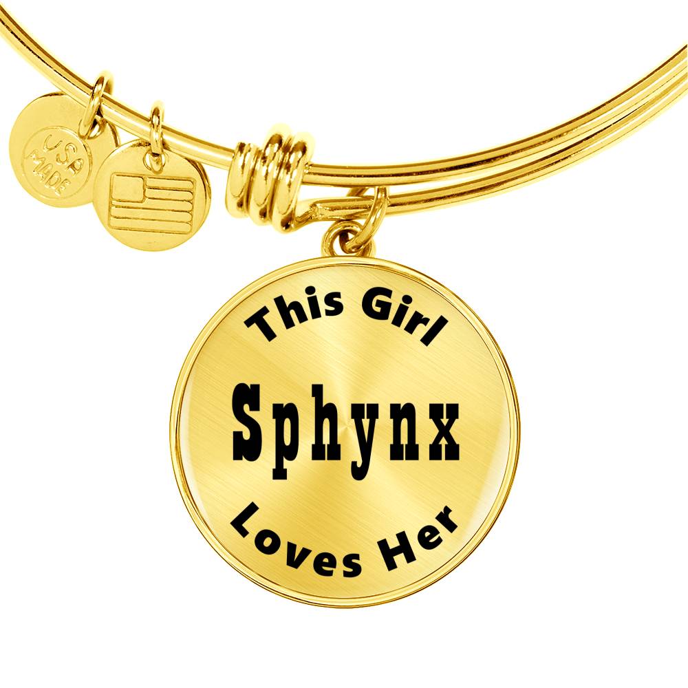 Sphynx v2 - 18k Gold Finished Bangle Bracelet