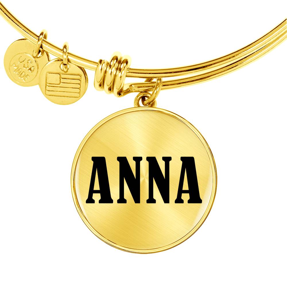 Anna v01 - 18k Gold Finished Bangle Bracelet