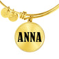 Anna v01 - 18k Gold Finished Bangle Bracelet