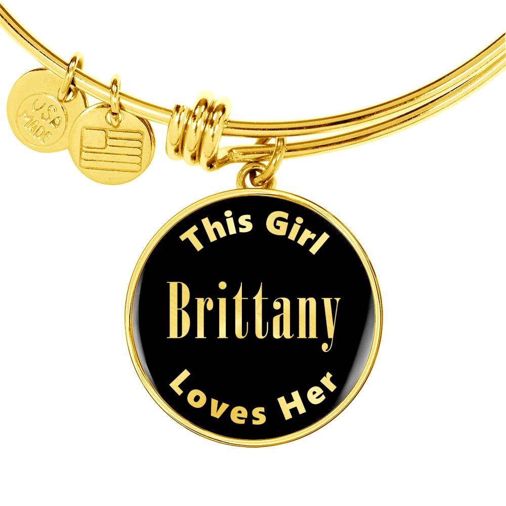 Brittany - 18k Gold Finished Bangle Bracelet