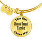 Glen of Imaal Terrier - 18k Gold Finished Bangle Bracelet