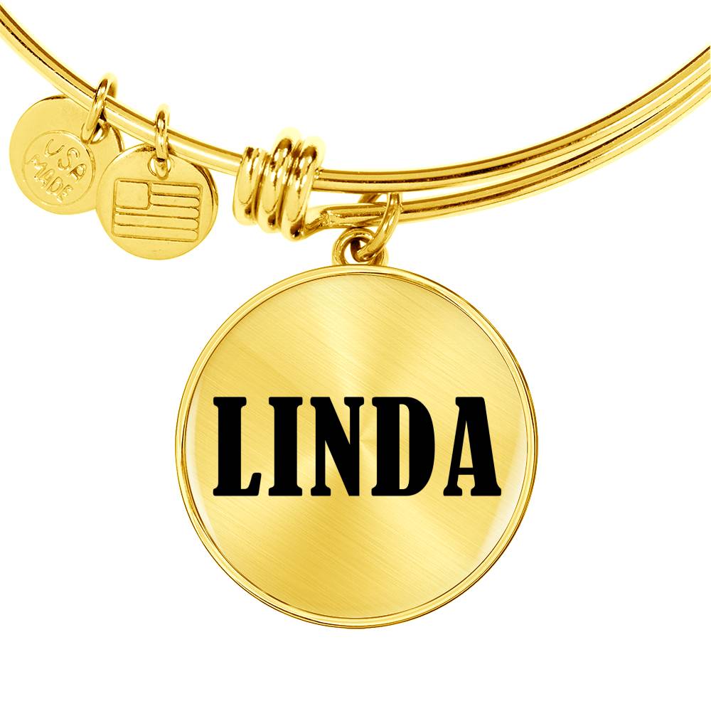Linda v01 - 18k Gold Finished Bangle Bracelet
