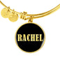 Rachel v02 - 18k Gold Finished Bangle Bracelet