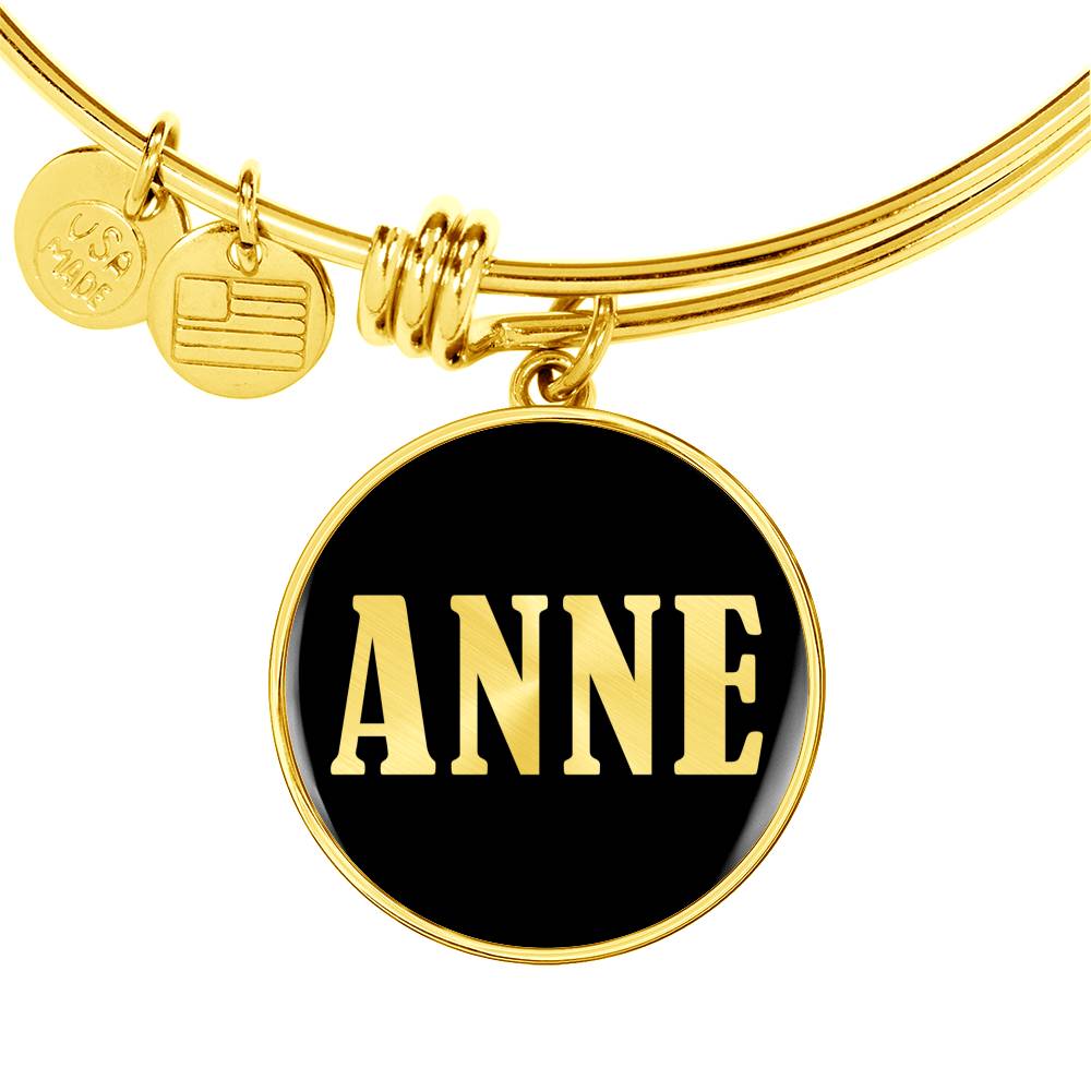 Anne v02 - 18k Gold Finished Bangle Bracelet