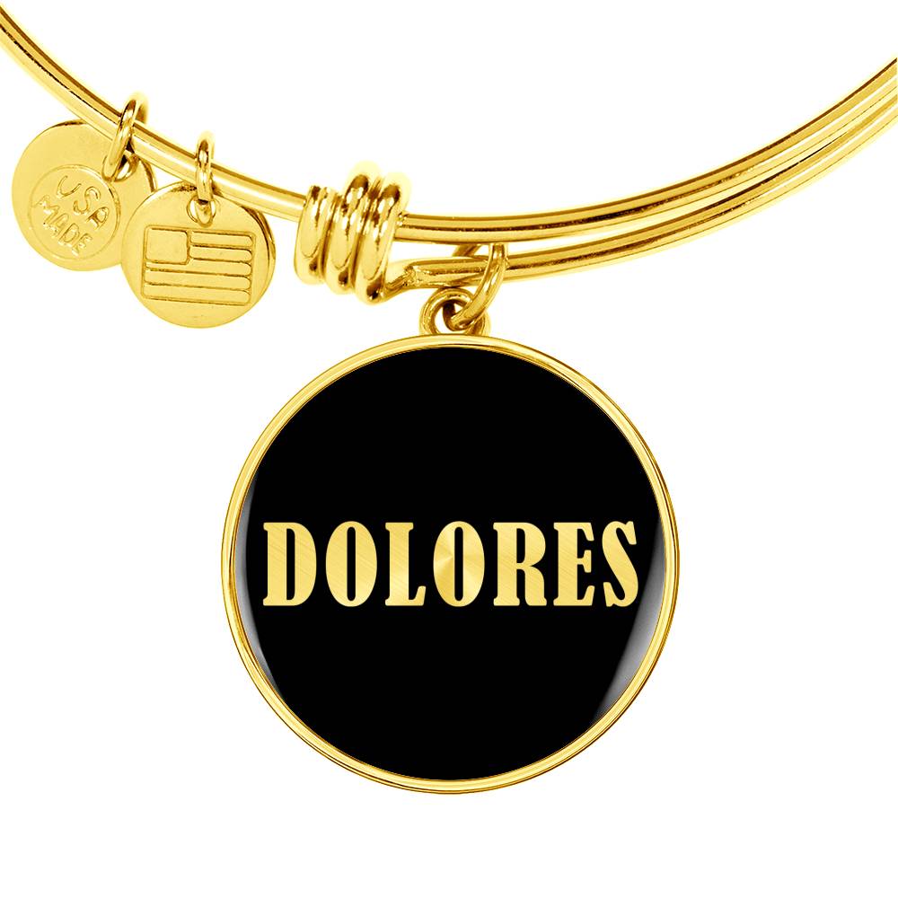 Dolores v02 - 18k Gold Finished Bangle Bracelet