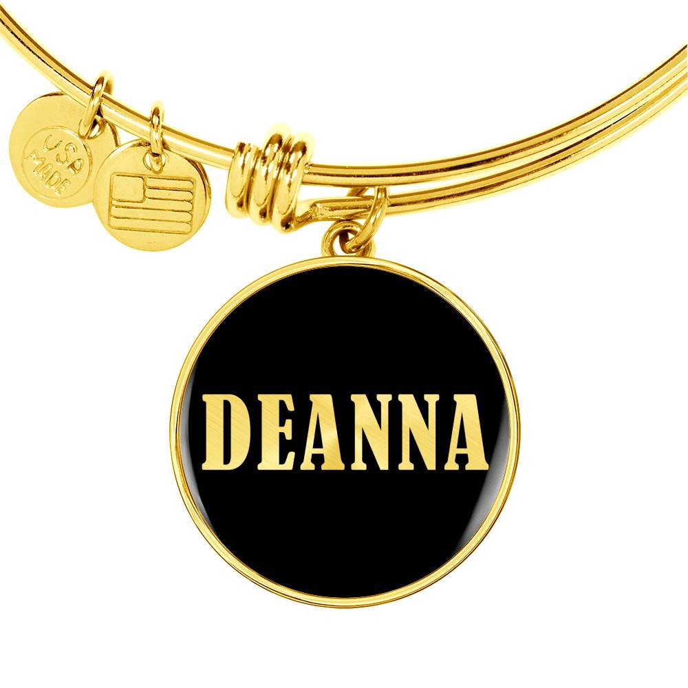 Deanna v02 - 18k Gold Finished Bangle Bracelet