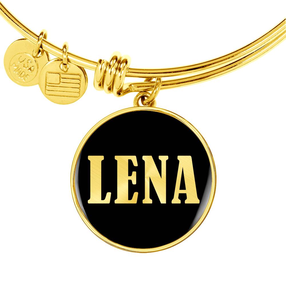 Lena v02 - 18k Gold Finished Bangle Bracelet